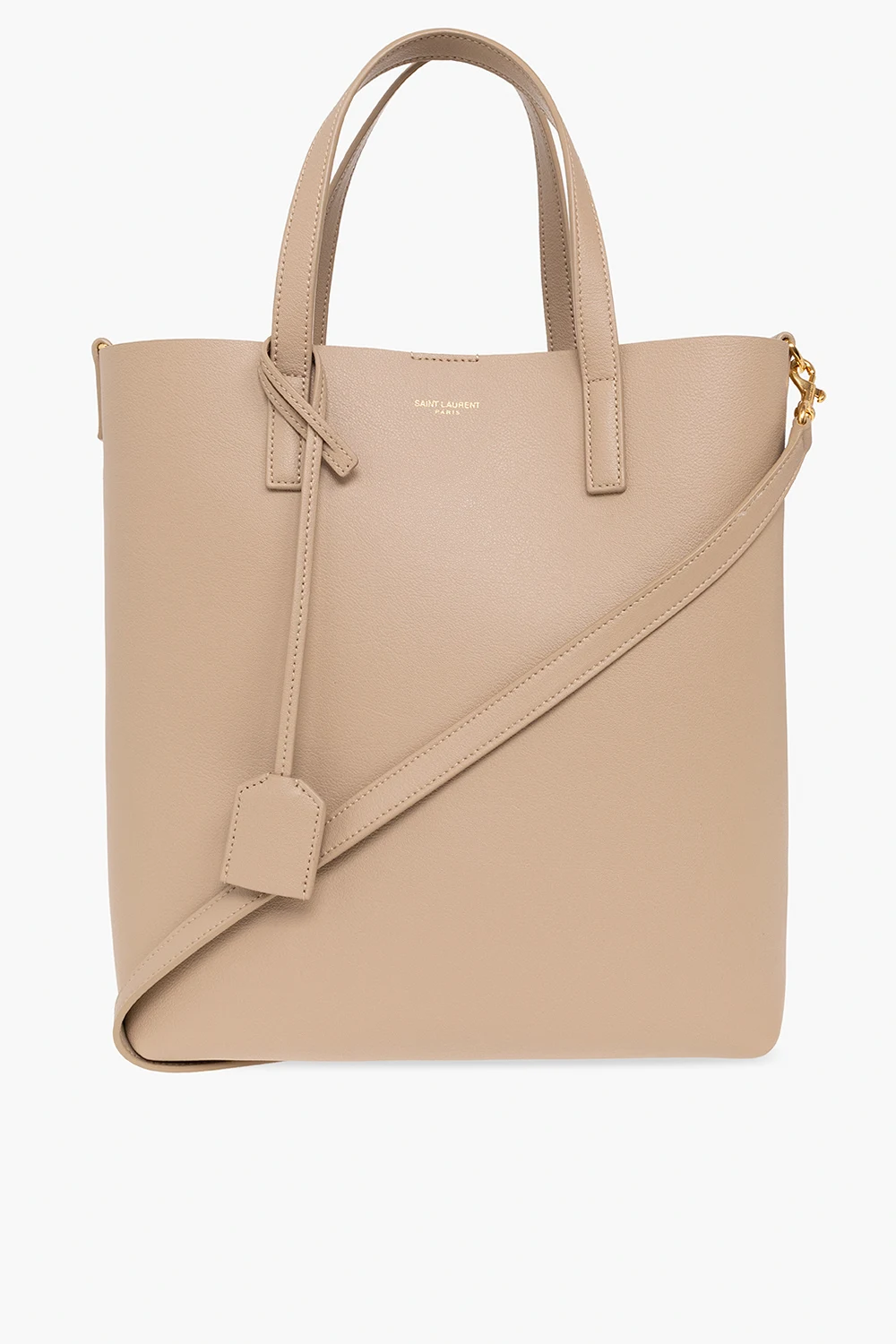 Leather shopper bag