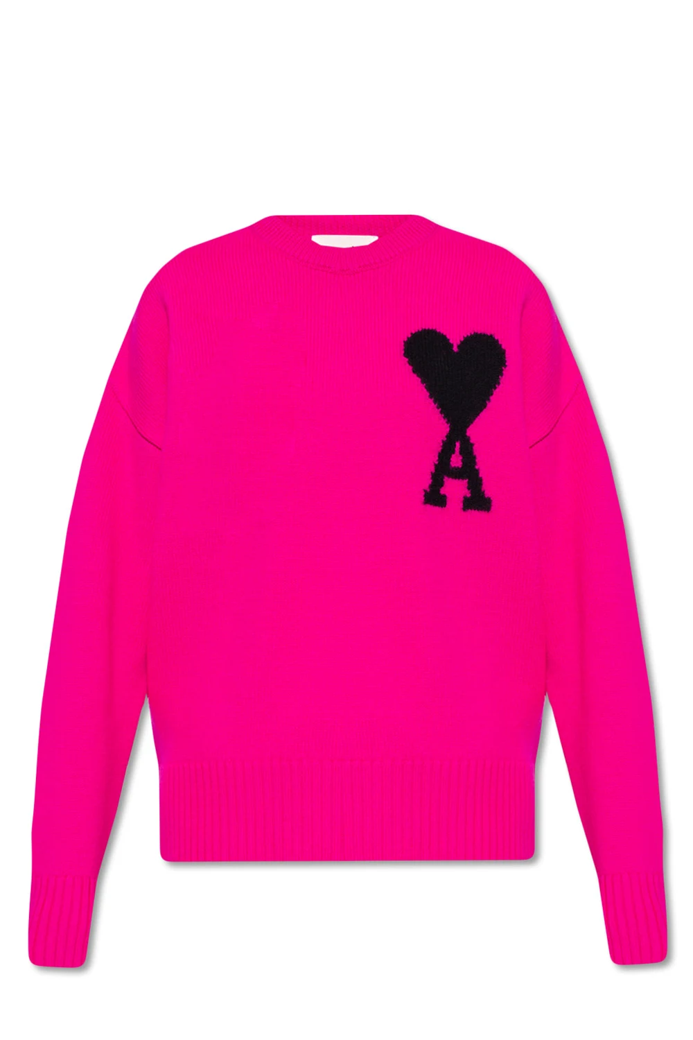 Wool sweater with logo