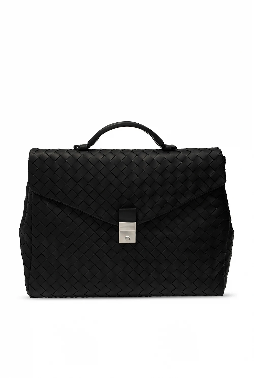 Aktówka z plecionką ‘Intrecciato’