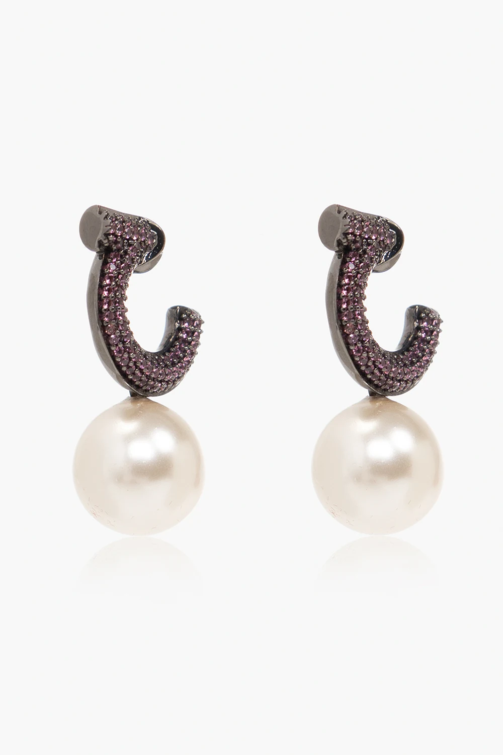 Logo-shaped earrings