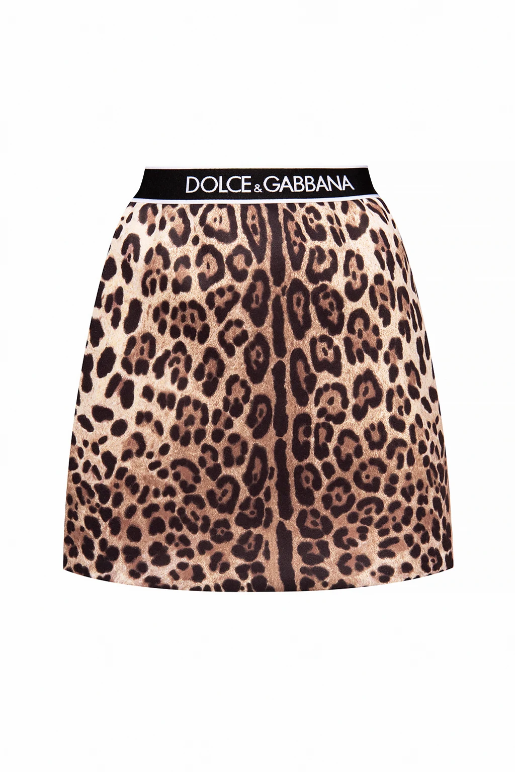 BROWN Leopard-printed skirt