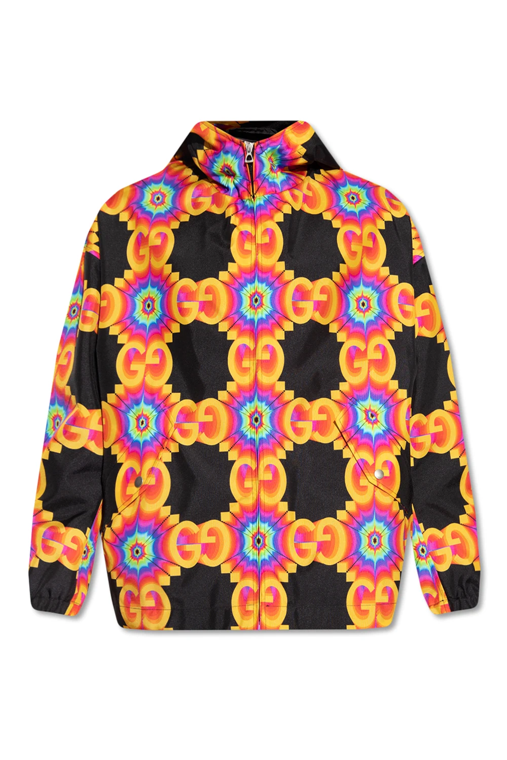 Hooded rain jacket