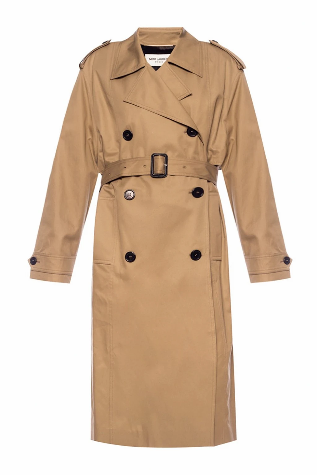 Notch lapel trench coat
