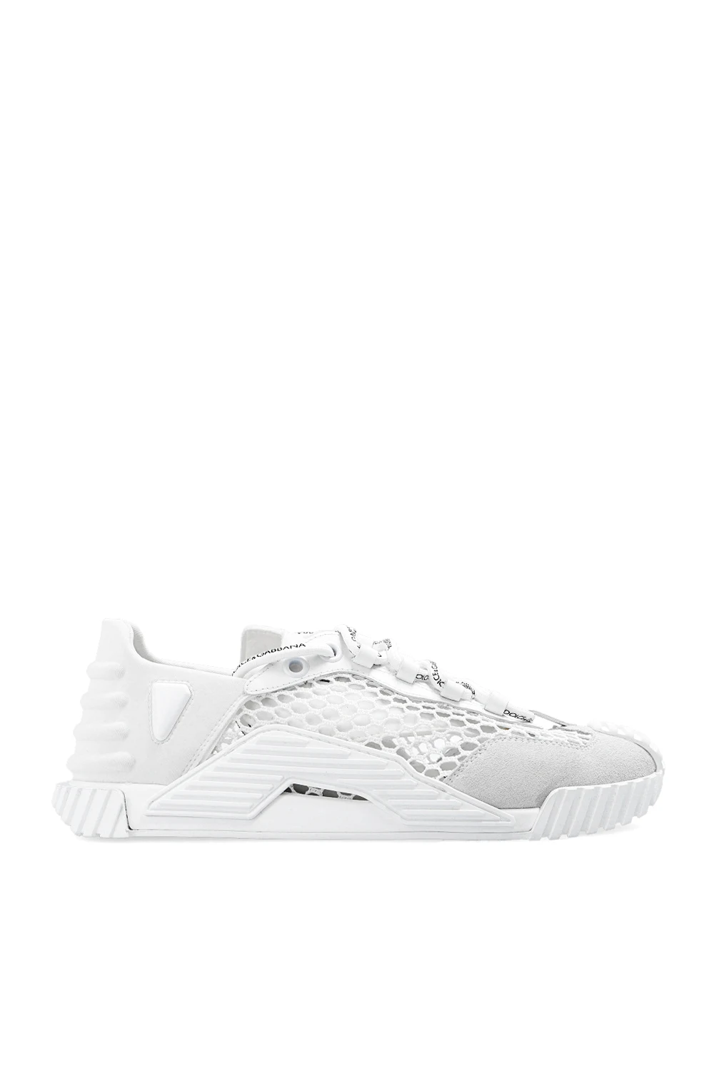 WHITE ‘NS1’ sneakers with mesh panels