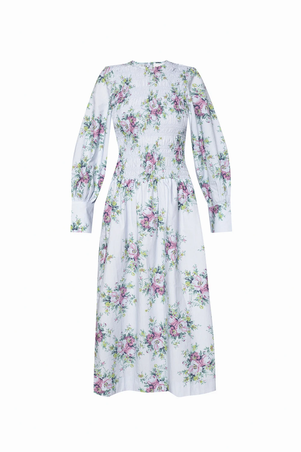 Floral-motif dress