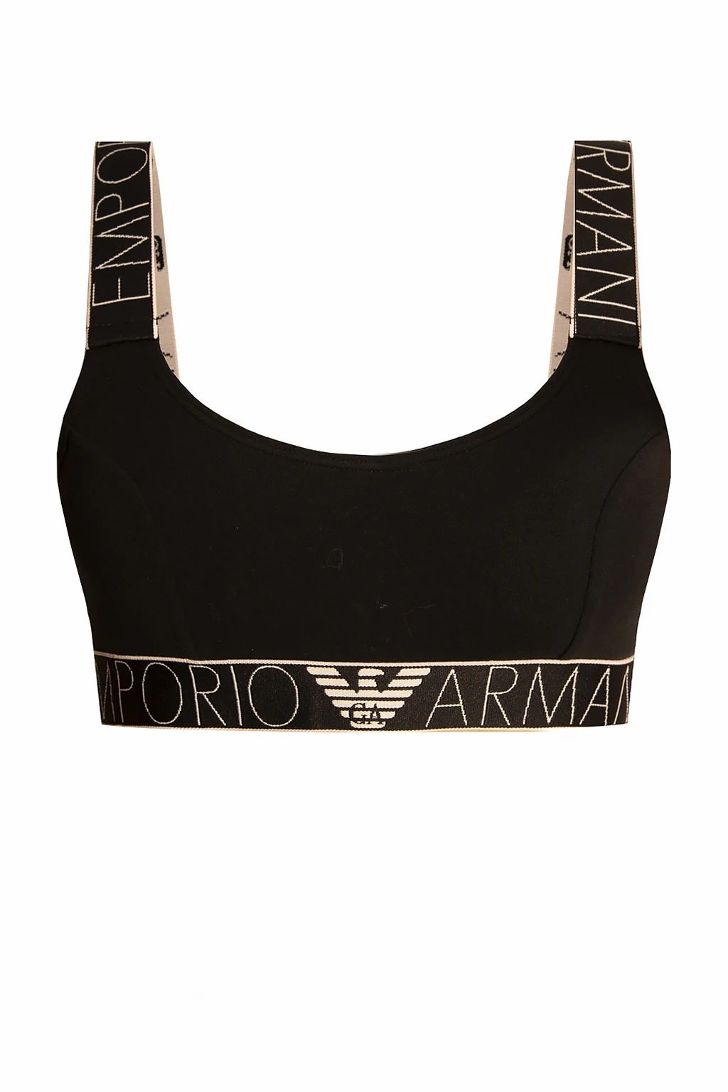 BLACK Sports bra with logo