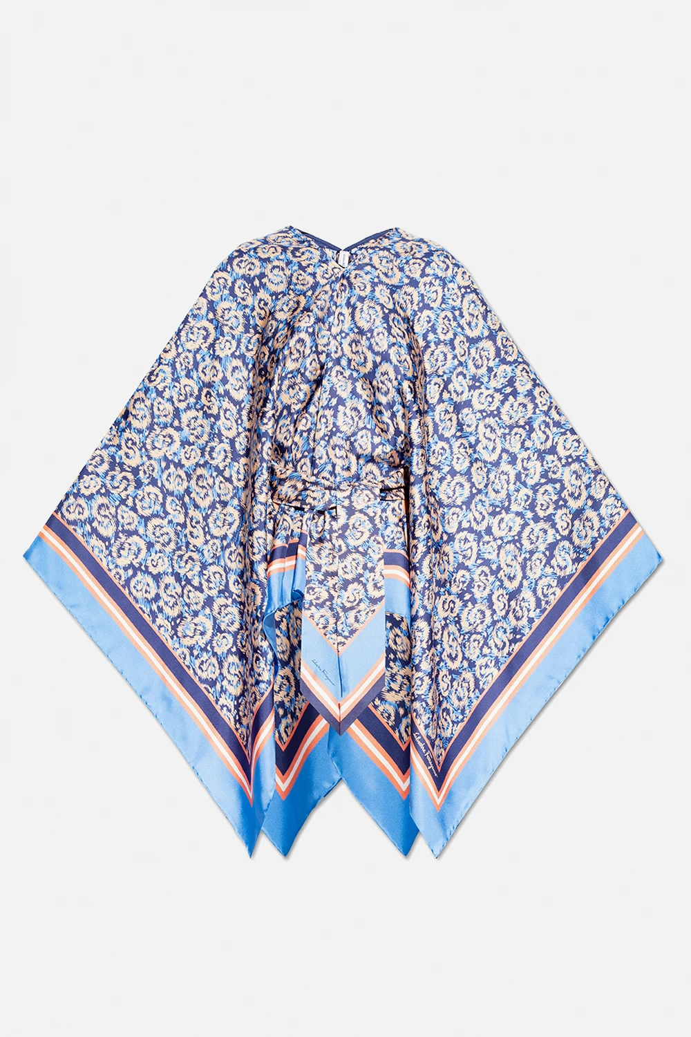 Silk poncho