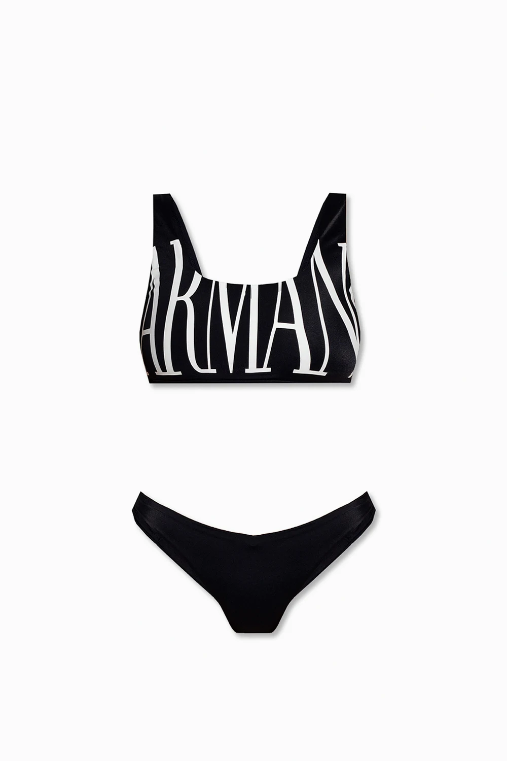 BLACK Bikini with logo print