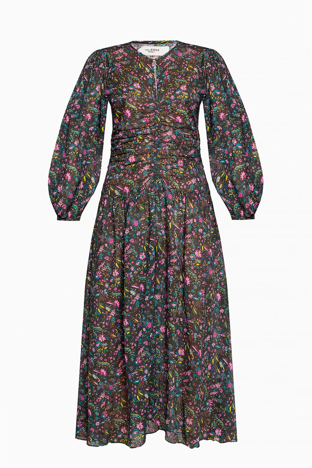 Floral-motif dress