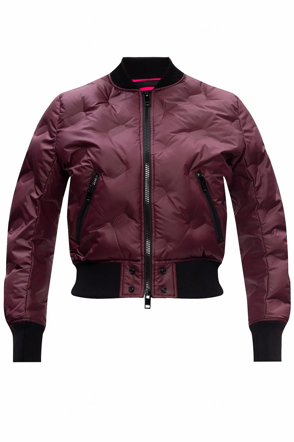 BURGUNDY Bomber jacket
