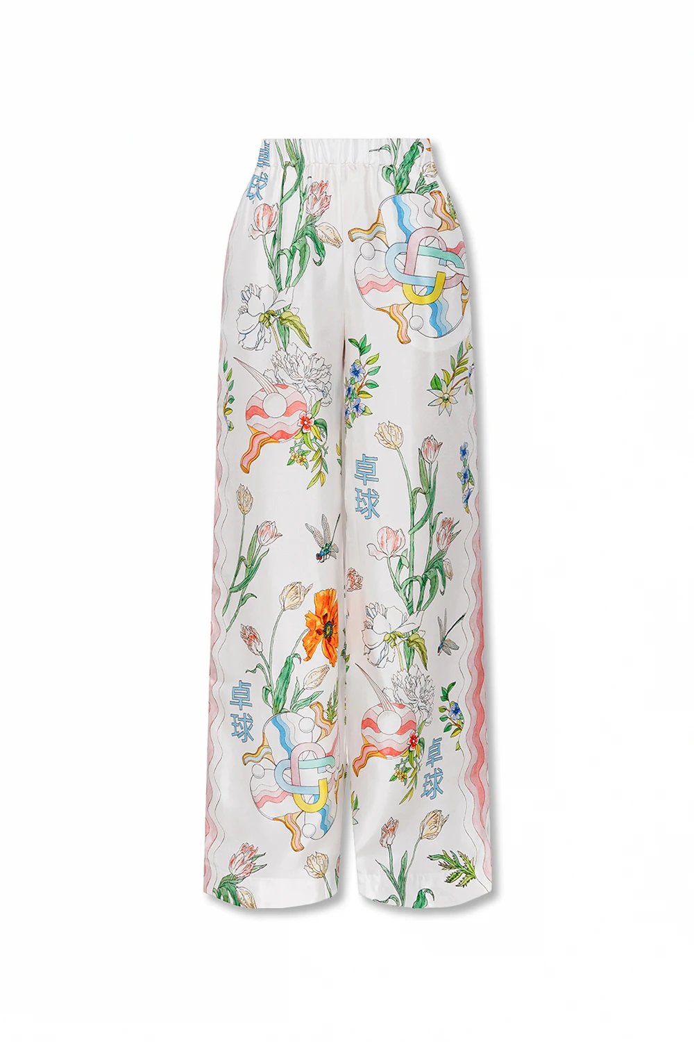 Silk trousers