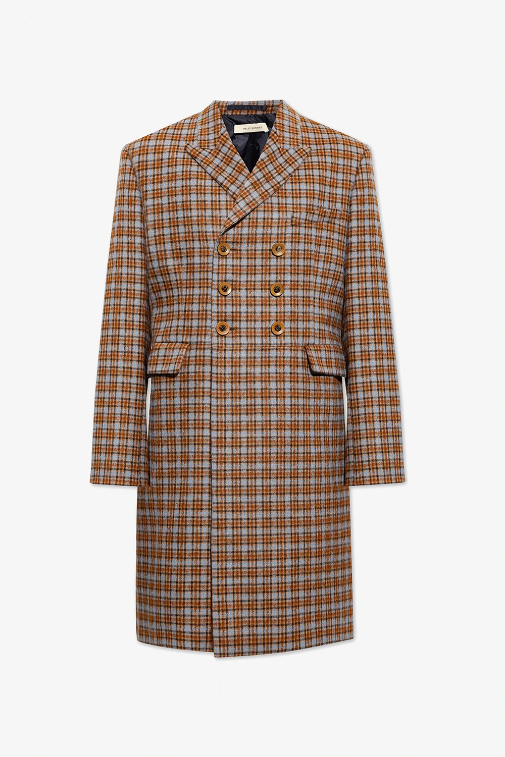 BROWN ‘Harmonic’ checked coat
