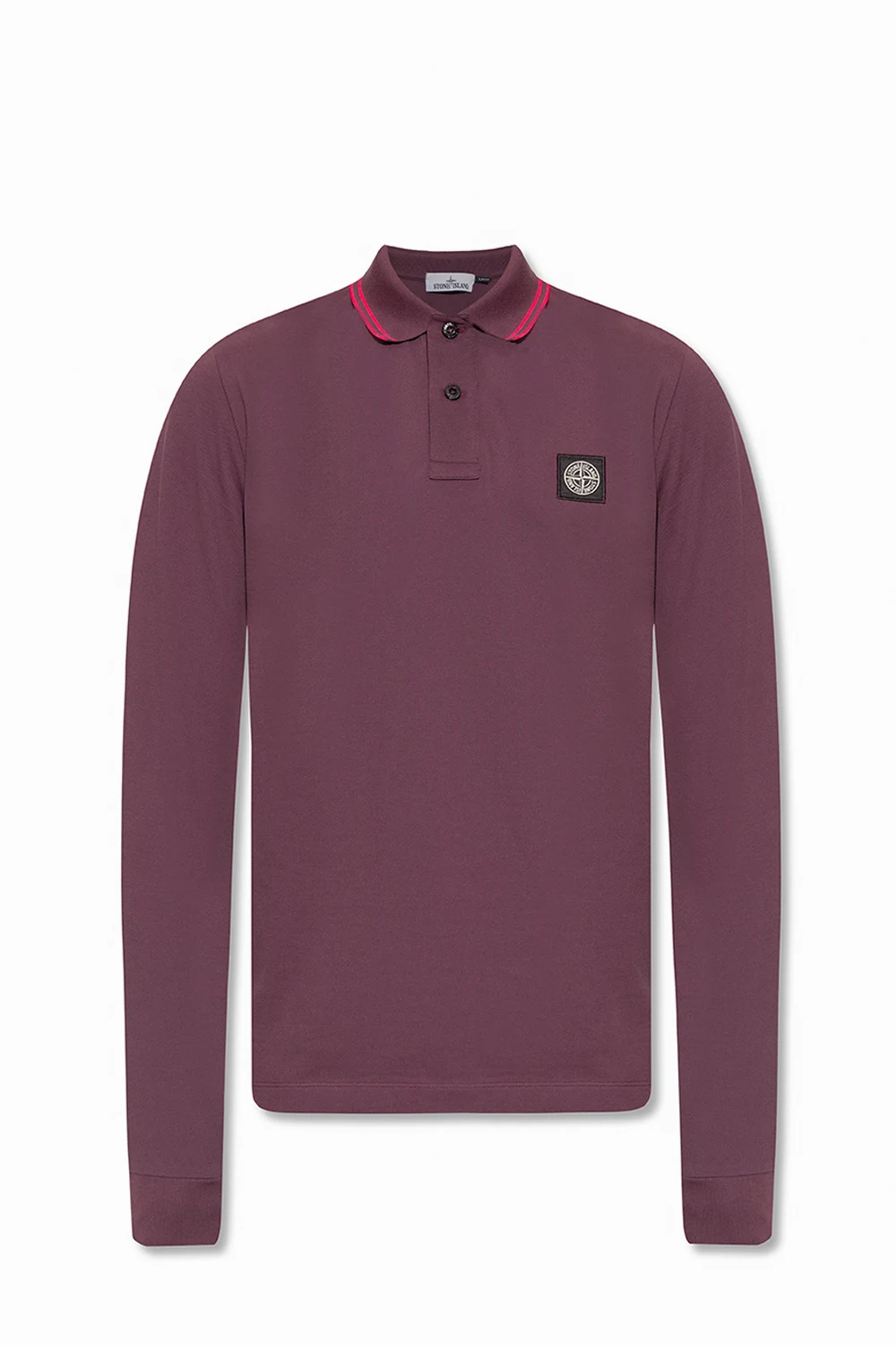 Polo shirt with long sleeves