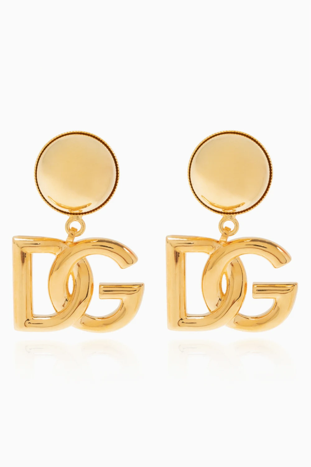 Clip-on earrings with logo