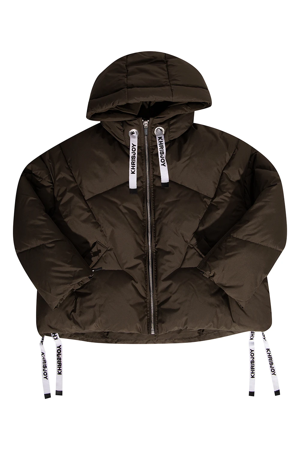 Hooded down jacket