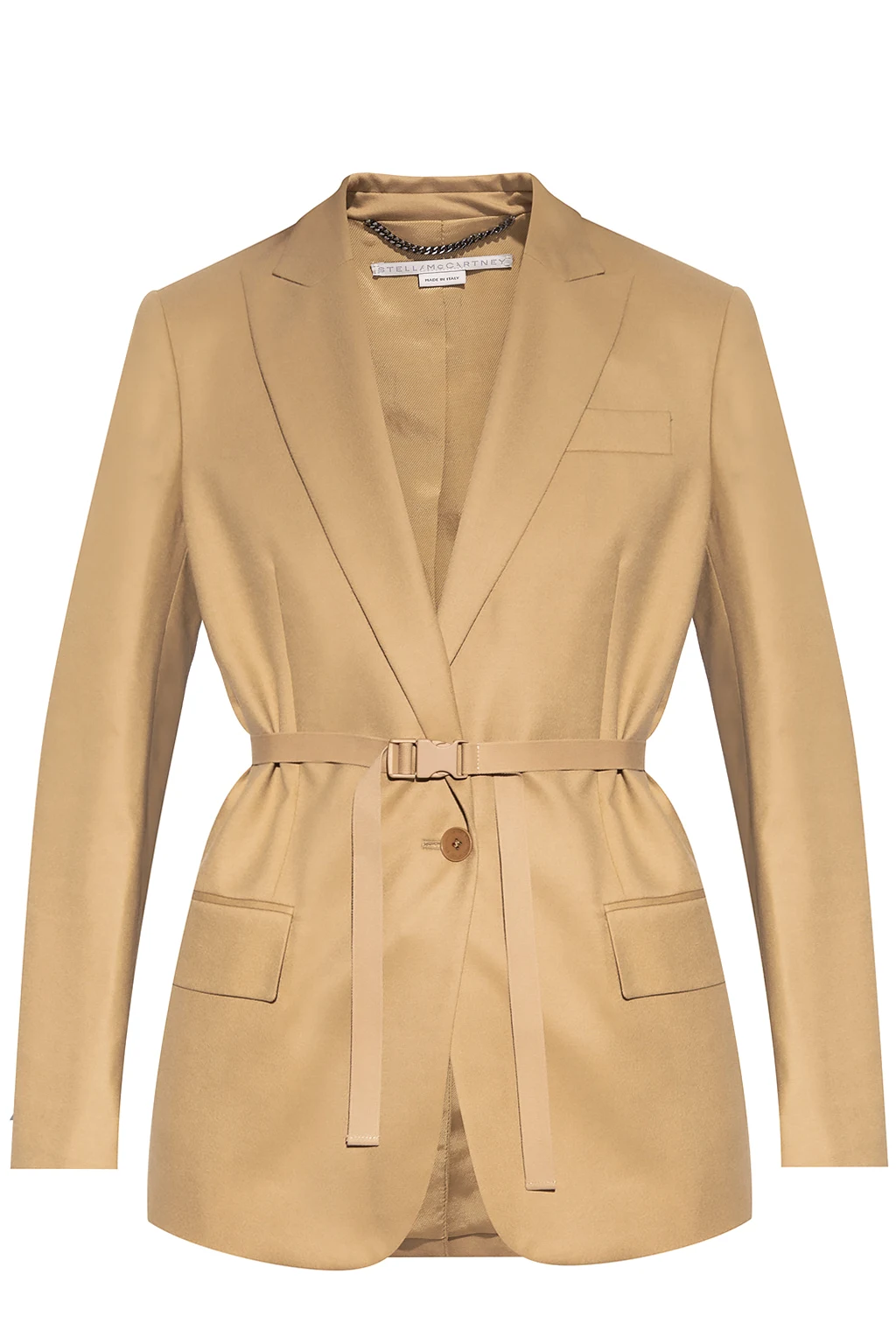 beige Blazer with belt
