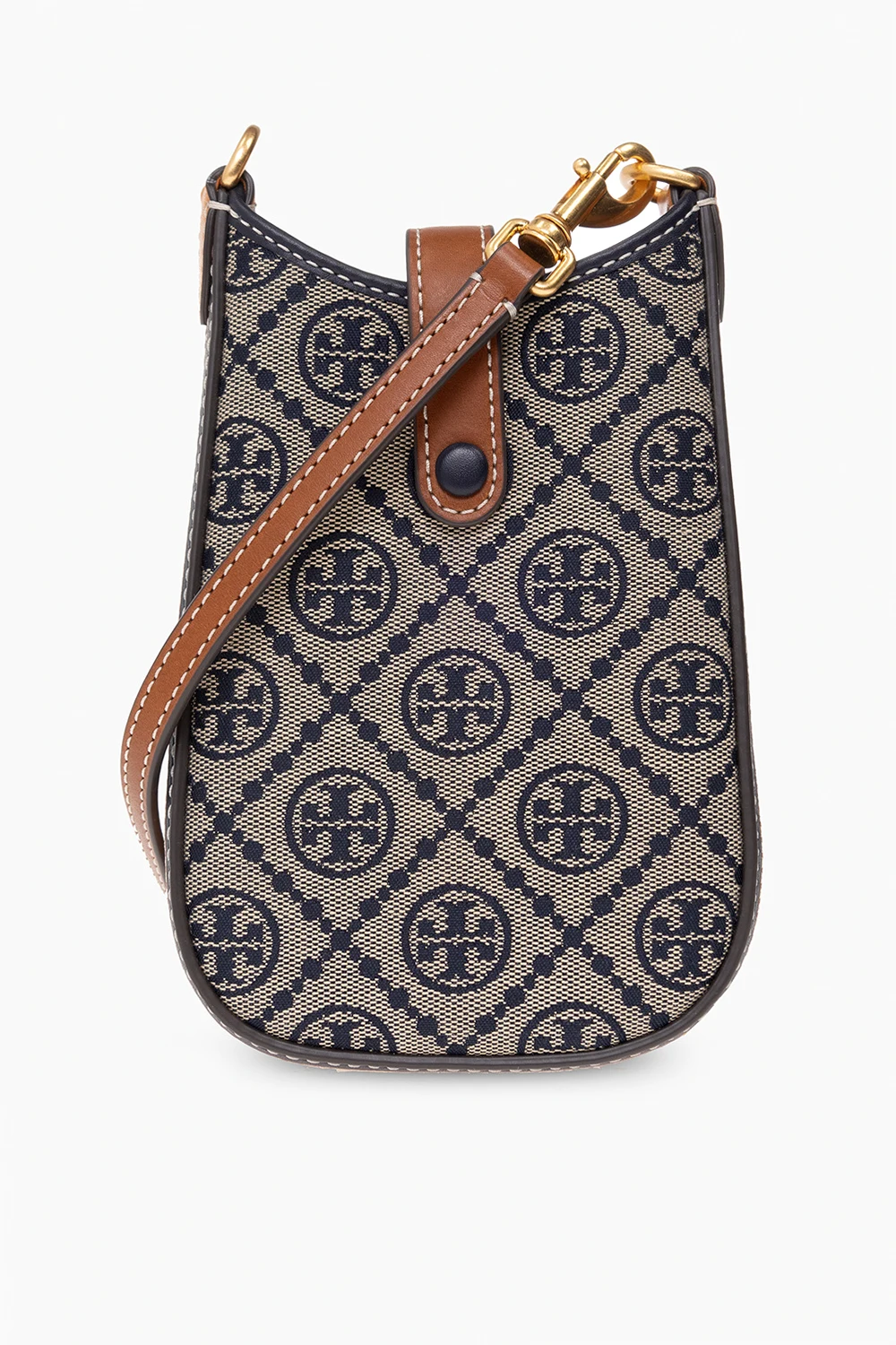 beige Card holder with strap