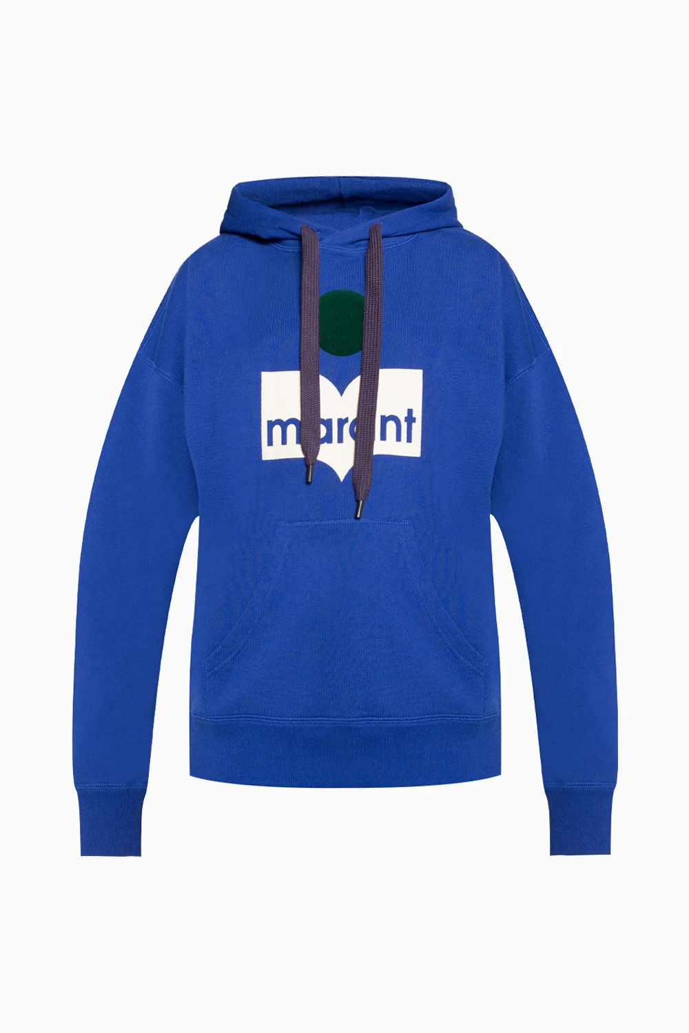 Hoodie with velvet logo
