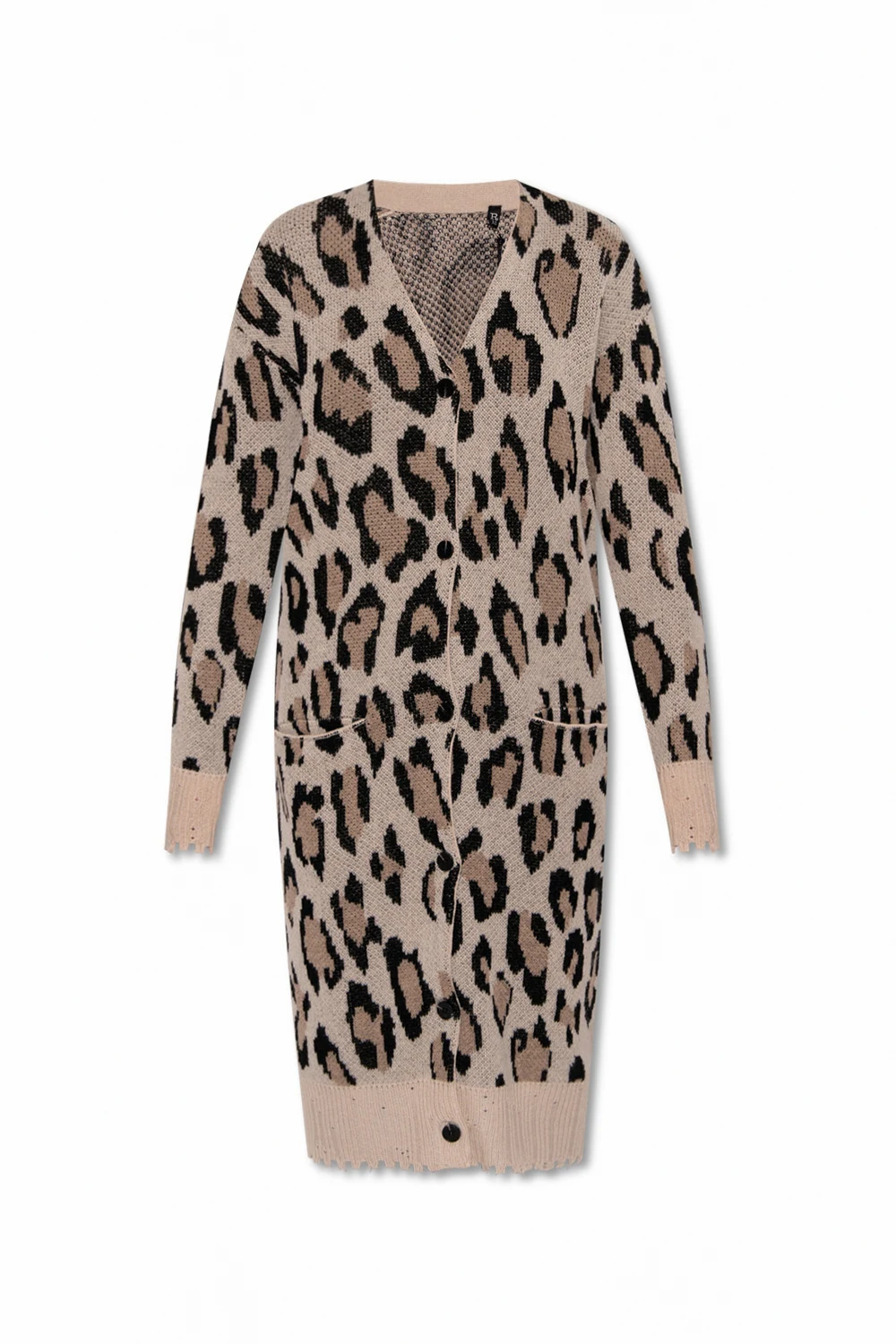 Cardigan with animal motif