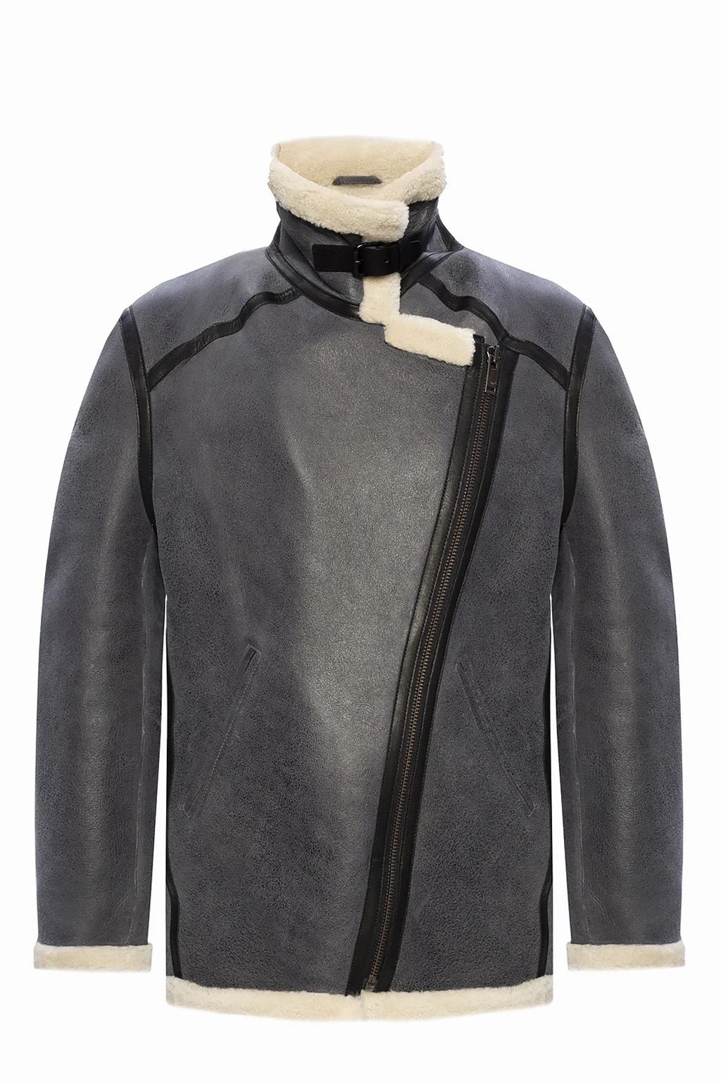 Jacket with fur trim