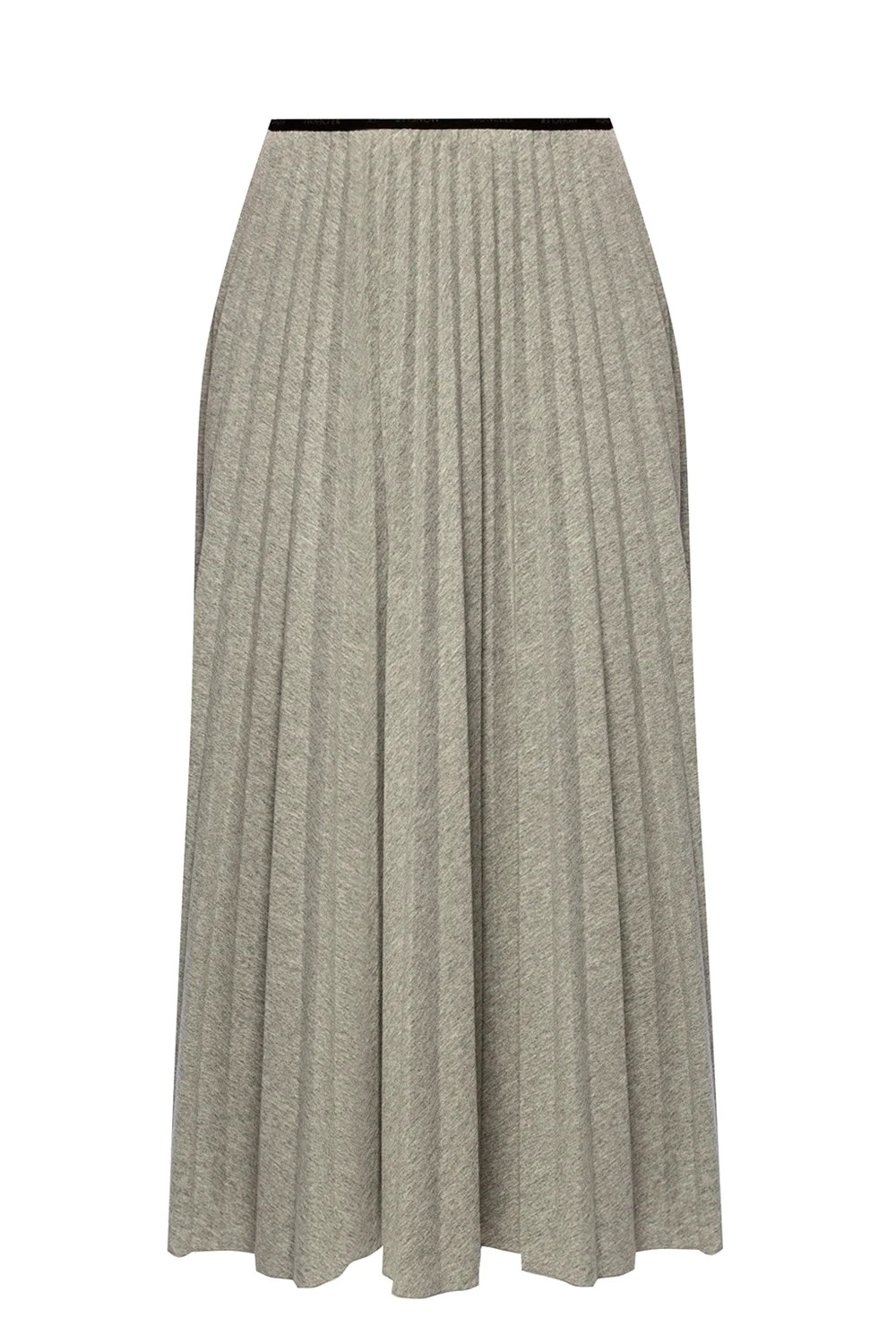 Pleated skirt with logo