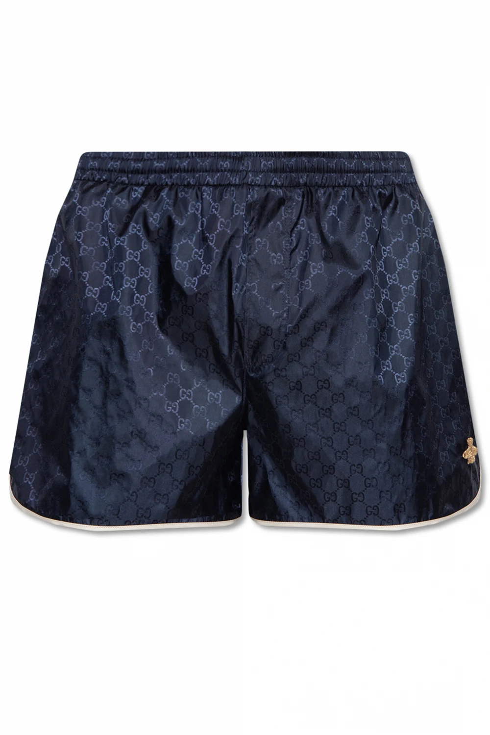 NAVY BLUE Swim shorts with monogram