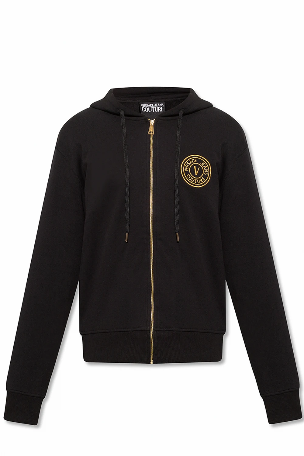 BLACK Zip-up hoodie