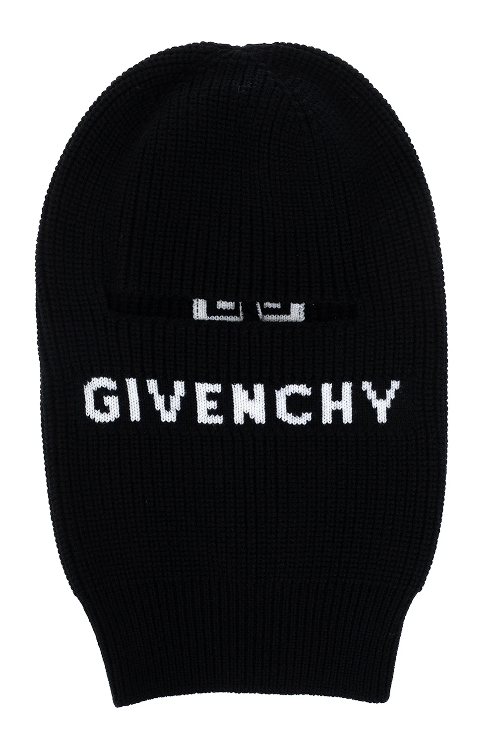 Wool balaclava with logo