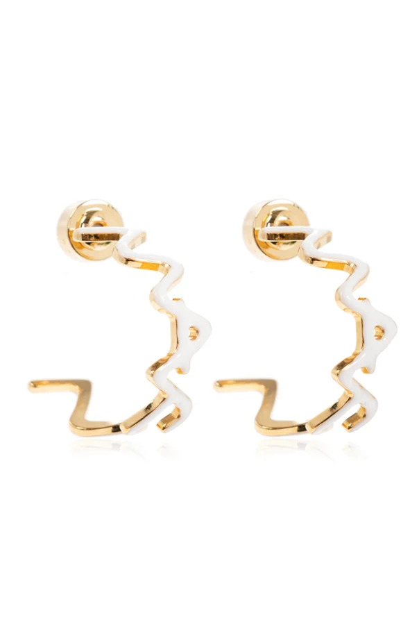 GOLD Ohrringe mit Logo