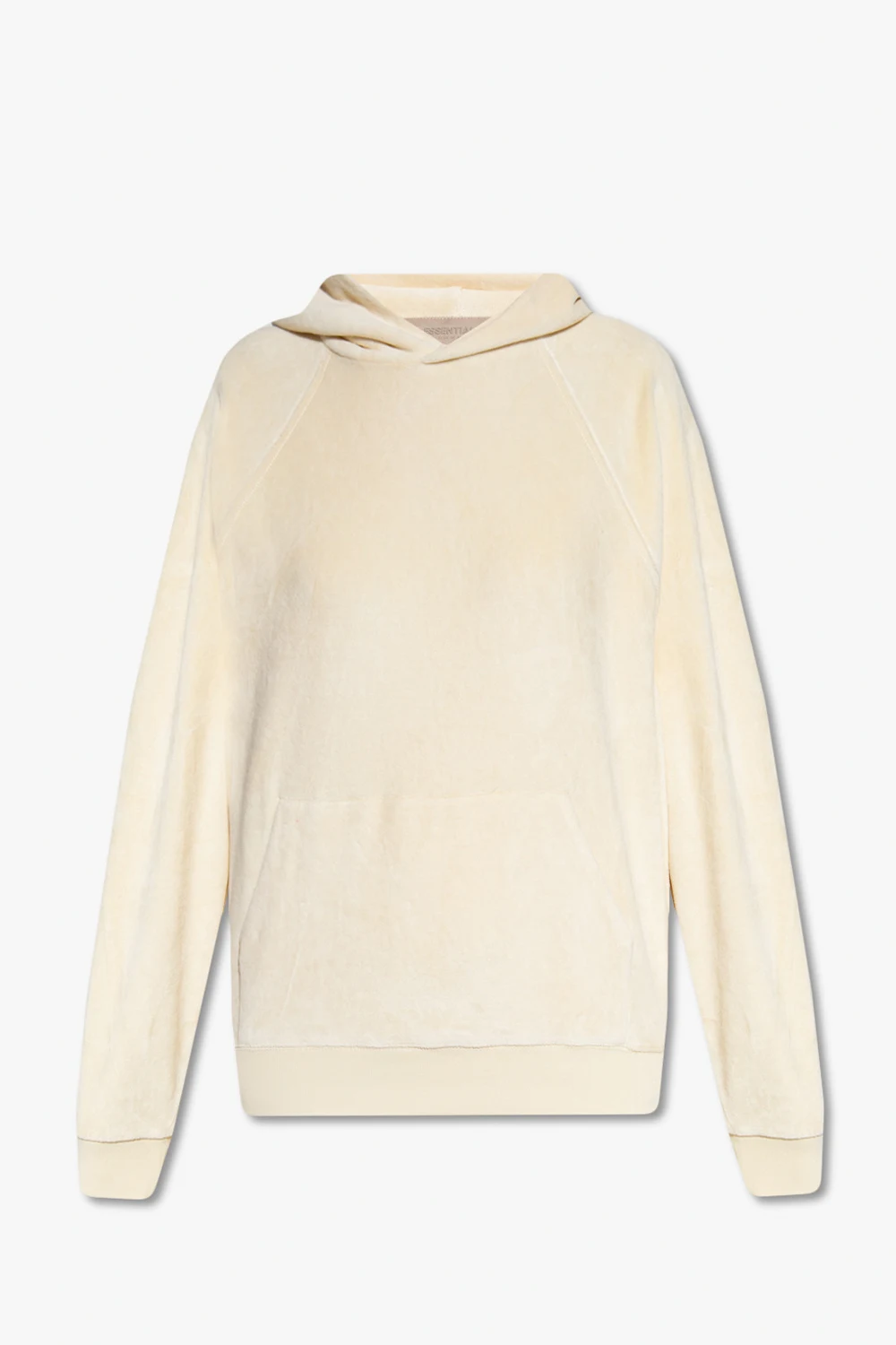 cream Velour hoodie