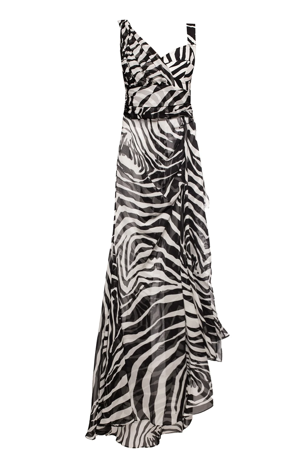 BLACK Animal-printed dress