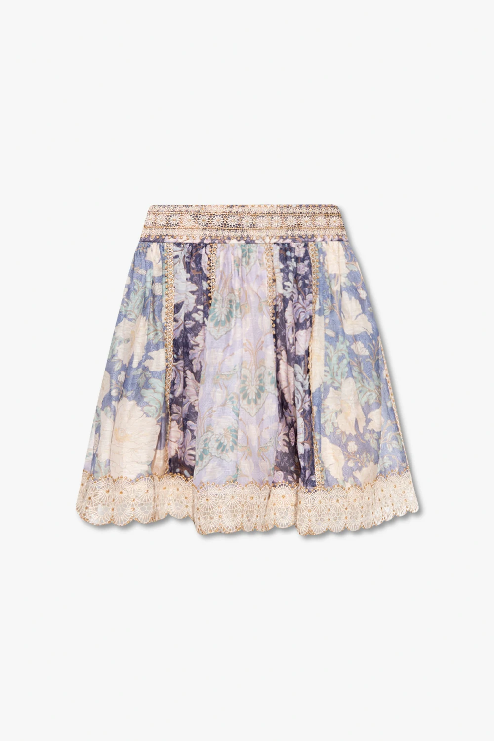 Skirt with floral motif