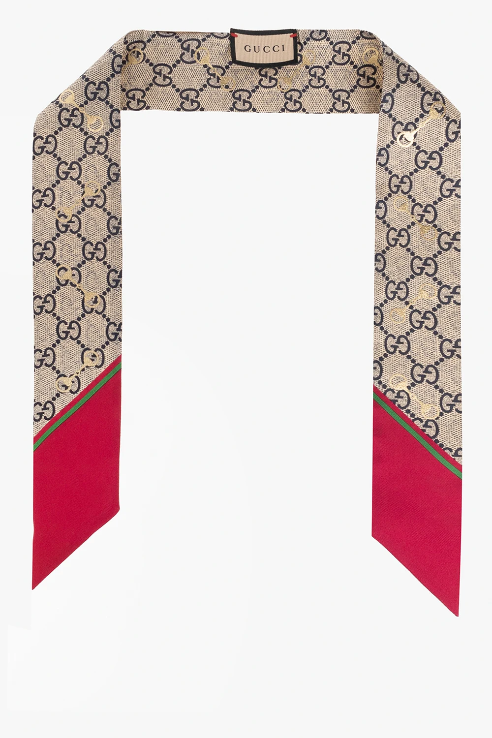 beige Silk neckerchief