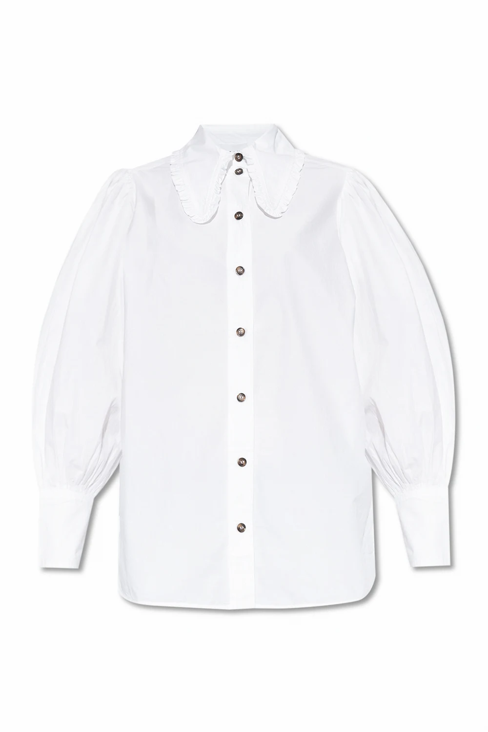 Shirt with decorative collar