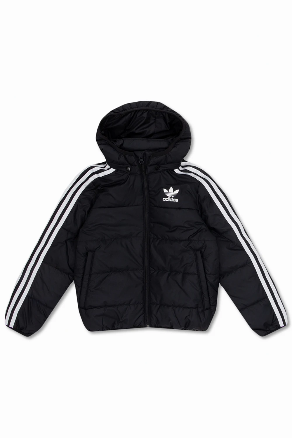 Down jacket with logo