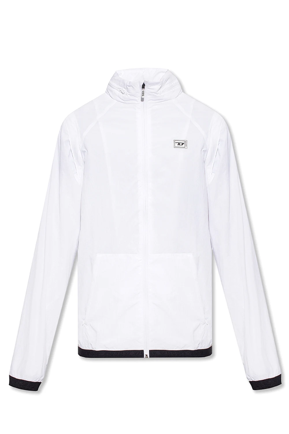 WHITE ‘AMWT-DARTEE’ track jacket w/ hidden hood