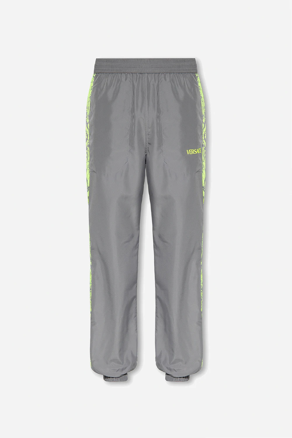 GREY Side-stripe track pants