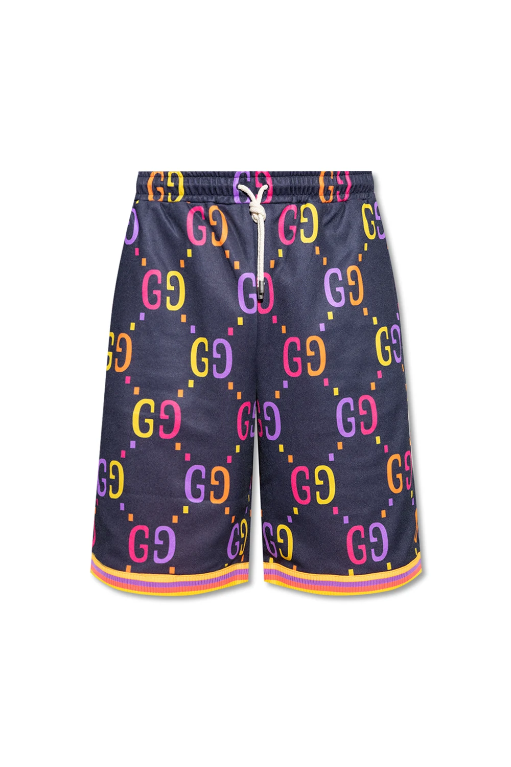 Shorts with GG pattern