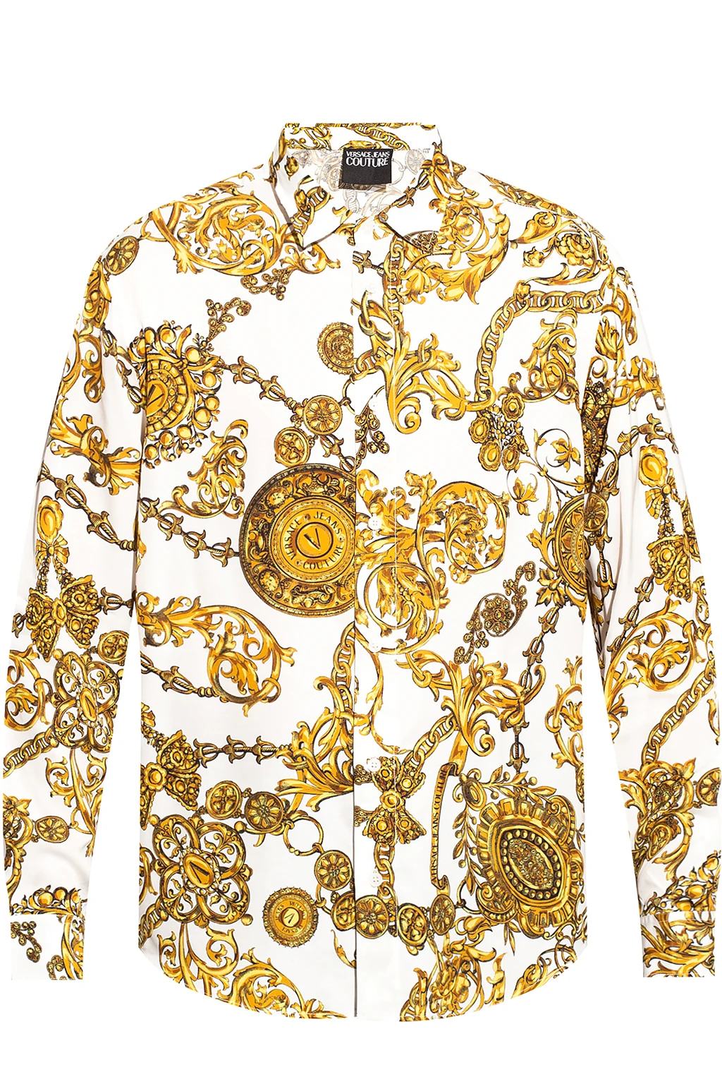 YELLOW  Baroque print shirt