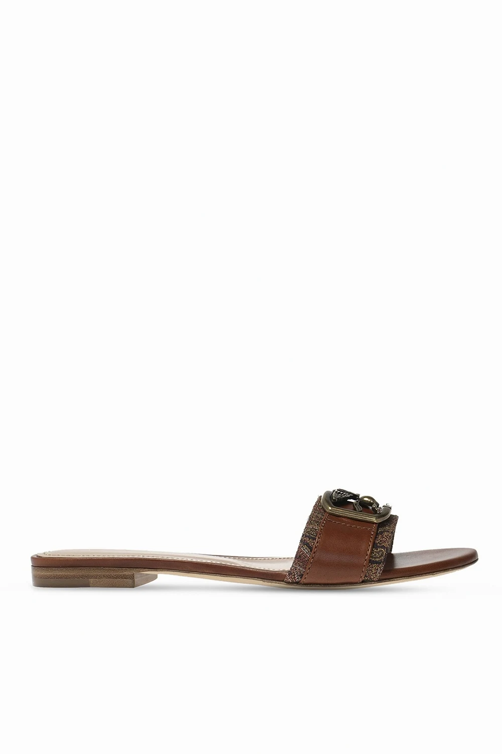 ‘Pegaso’ leather slides