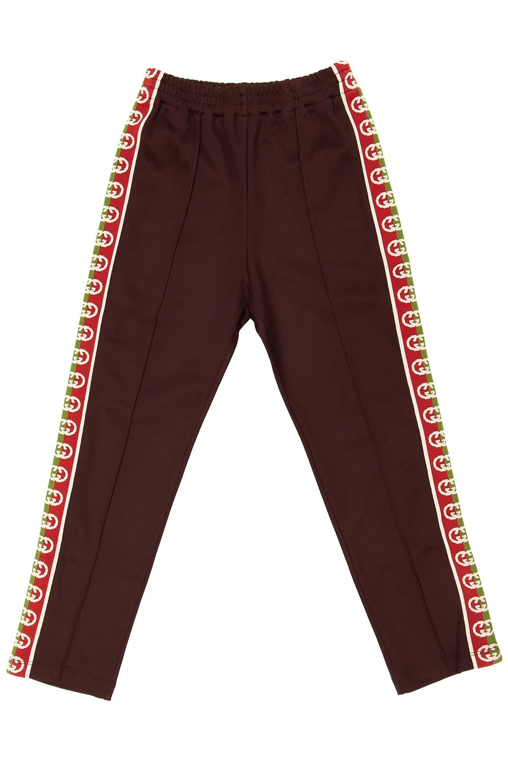 BURGUNDY Side stripe trousers