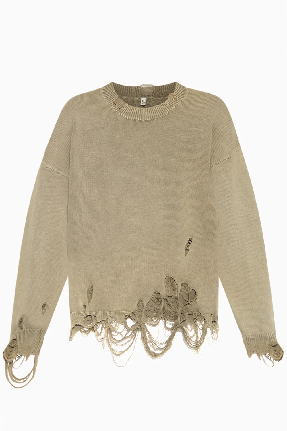 Sweater with vintage effect
