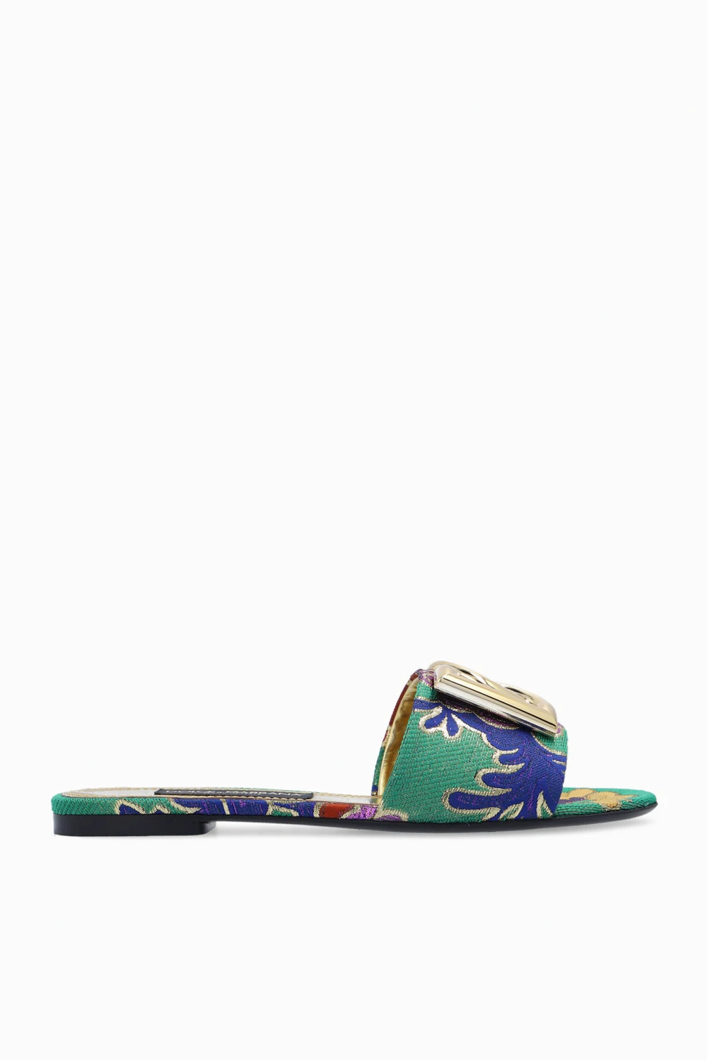 MULTICOLOUR Jacquard slides with logo