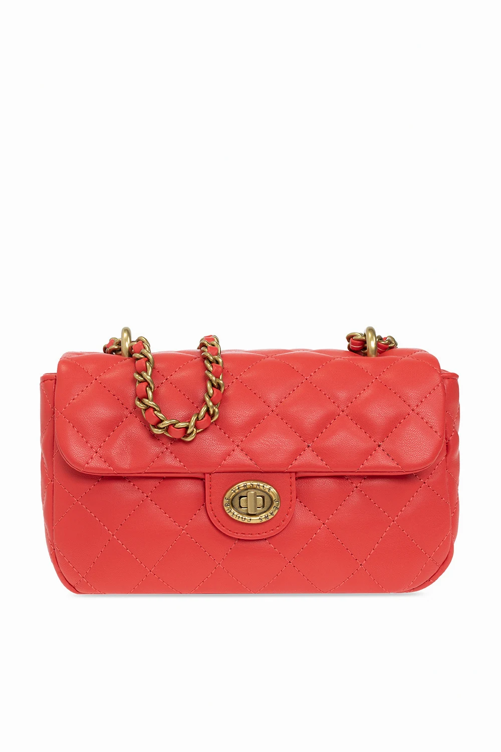 RED Quilted shoulder bag