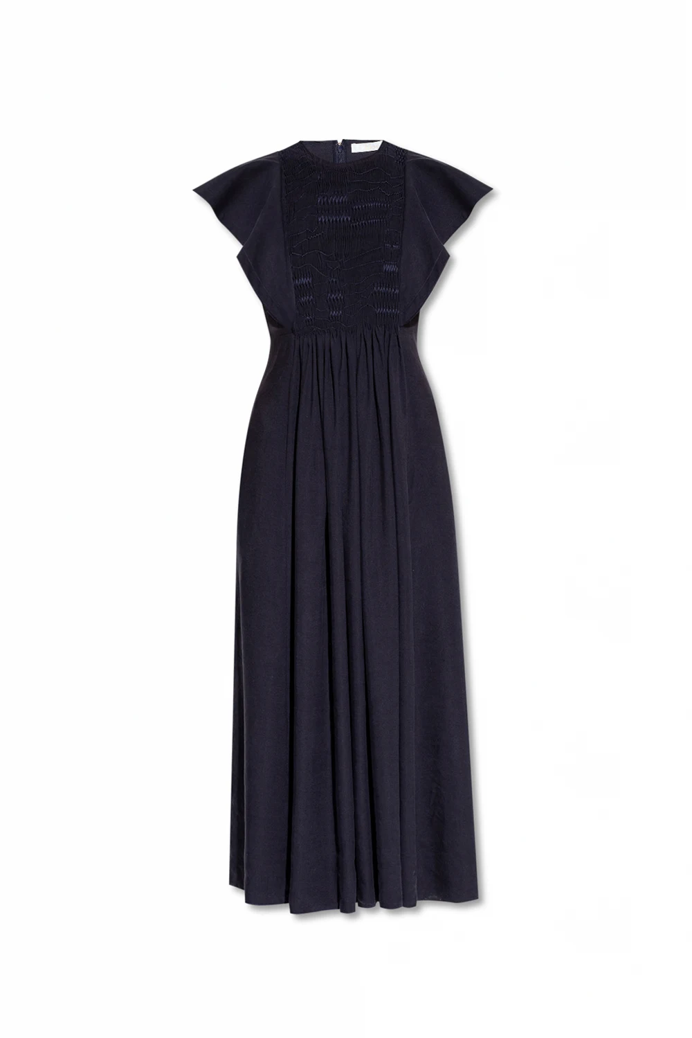 Dress with decorative gathers