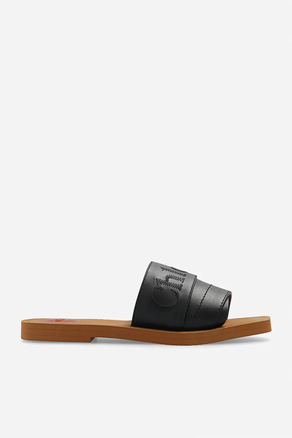 ‘Woody’ leather slides