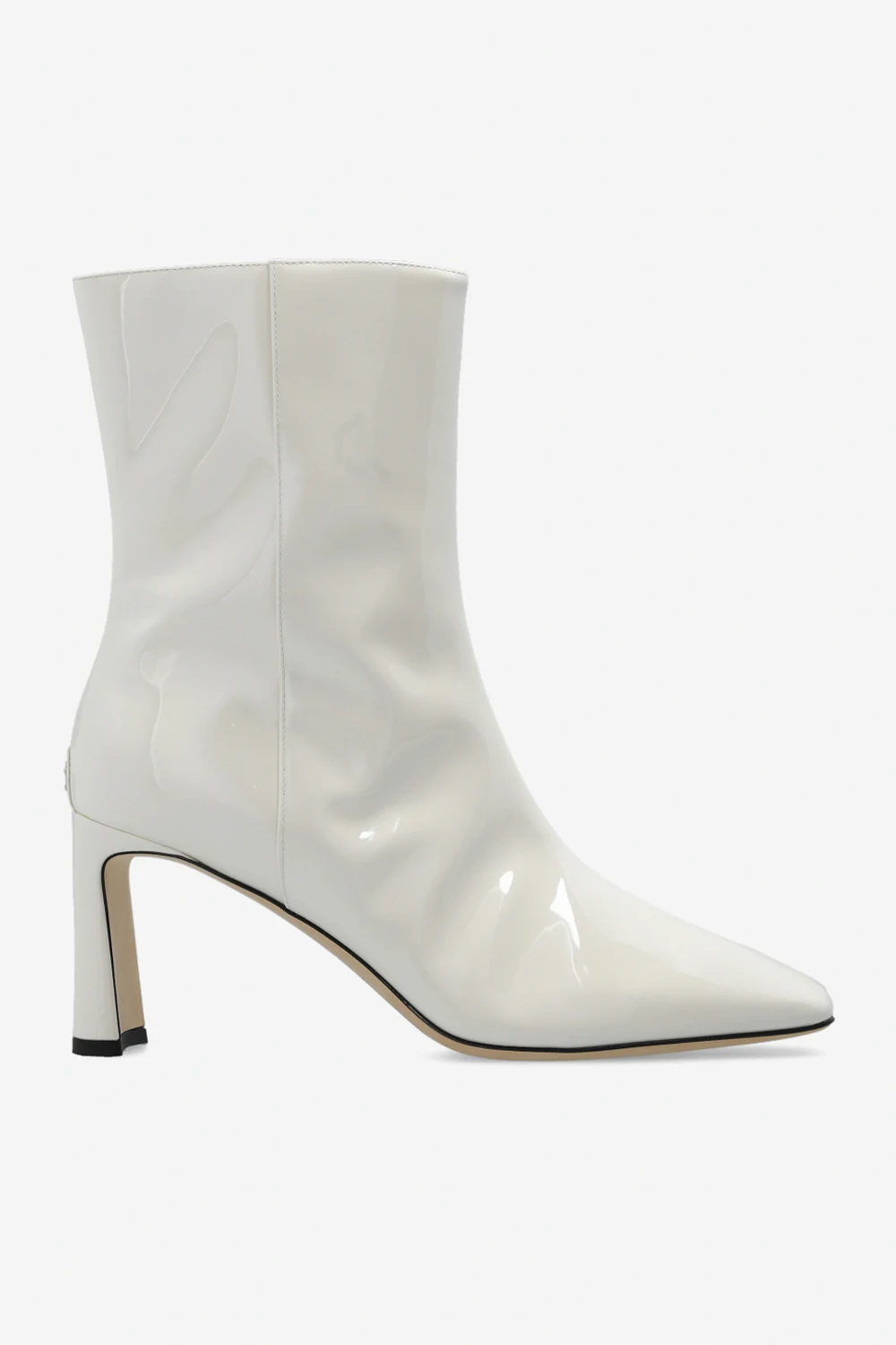 ‘Kinsey’ glossy heeled ankle boots