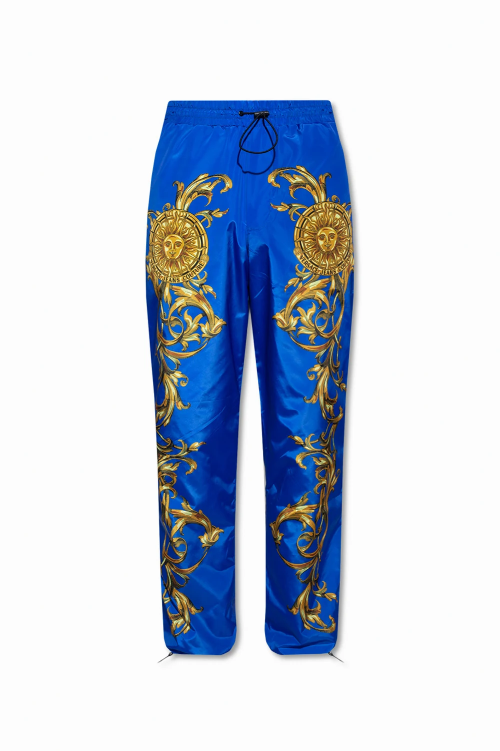 BLUE Nylon trousers