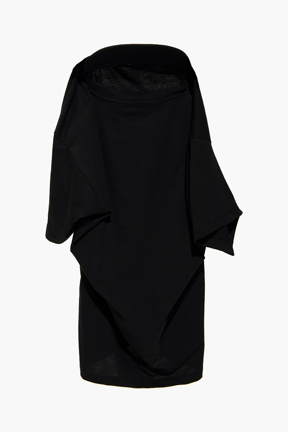 BLACK T-shirt with visor