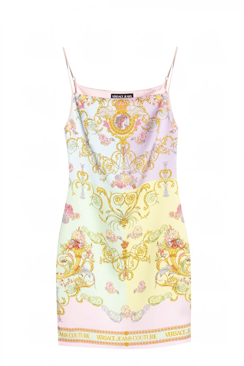 MULTICOLOUR Barocco-printed slip dress